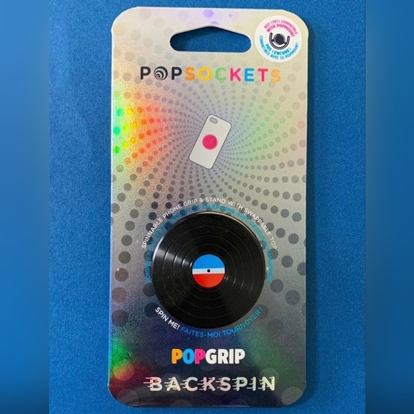 Popsocket - BackSpin Aluminum 45 RPM (SPINS REALLY FAST!) - Picture 2 of 6